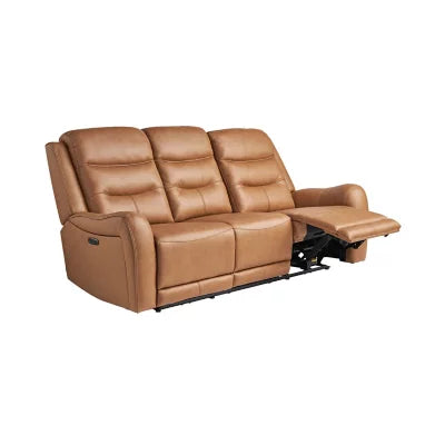 990372649 Member's Mark Cooper Power Reclining Leather Sofa - Butternut