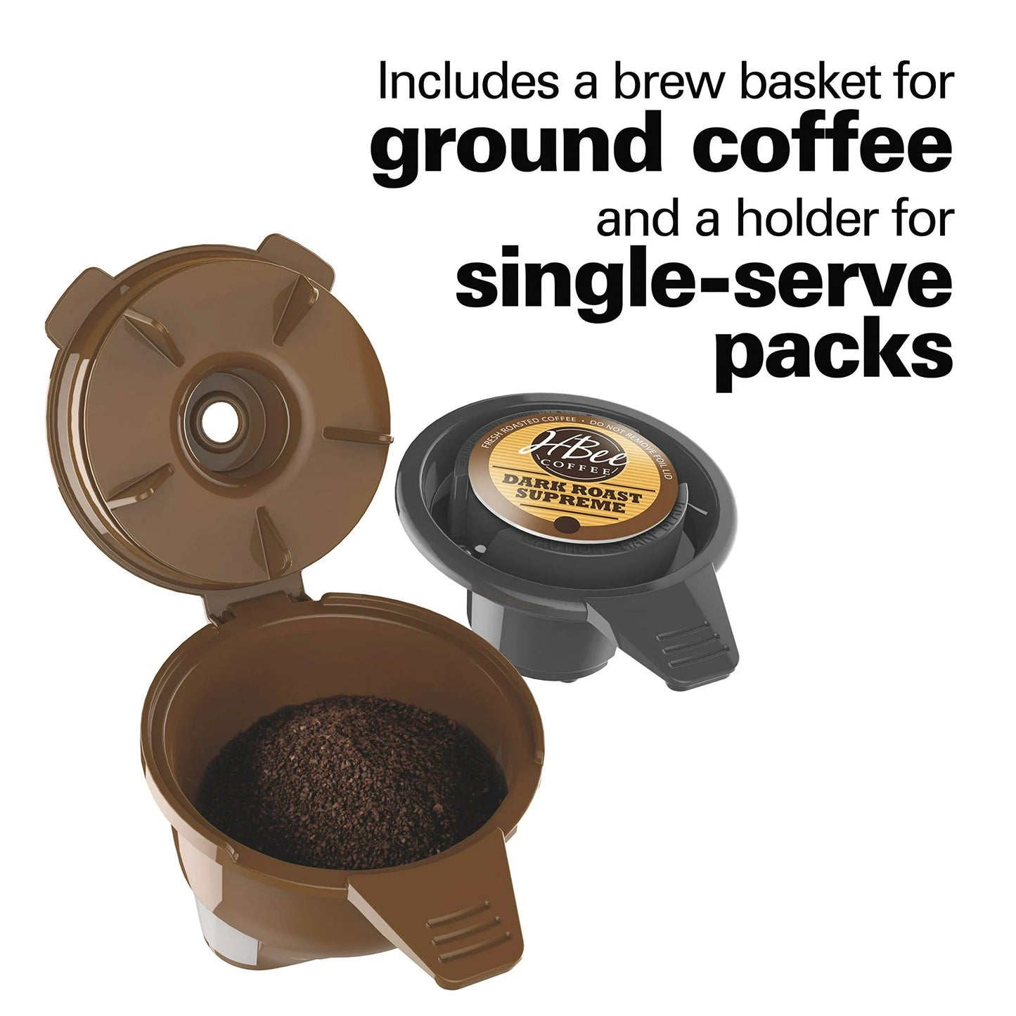 Hamilton Beach FlexBrew Trio Coffee Maker Black 12 Cups and Single-Serve 49957