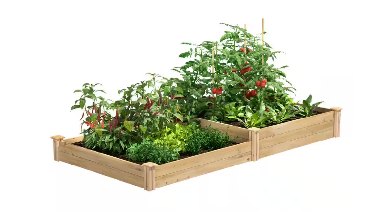 Greenes Fence 4 ft. x 8 ft. x 10.5 in. Original Cedar Raised Garden Bed