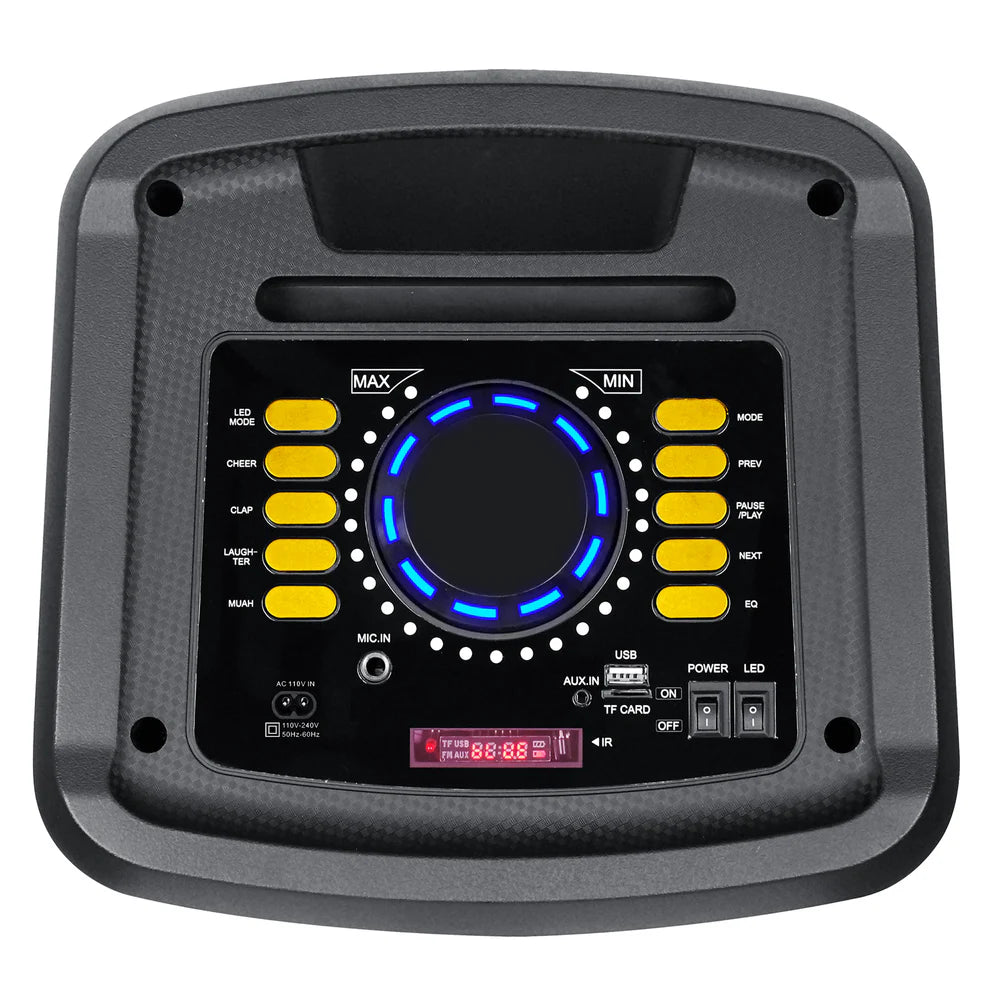Supersonic iq-7010djbt 2x 10” Portable Bluetooth® Speaker with True Wireless Technology