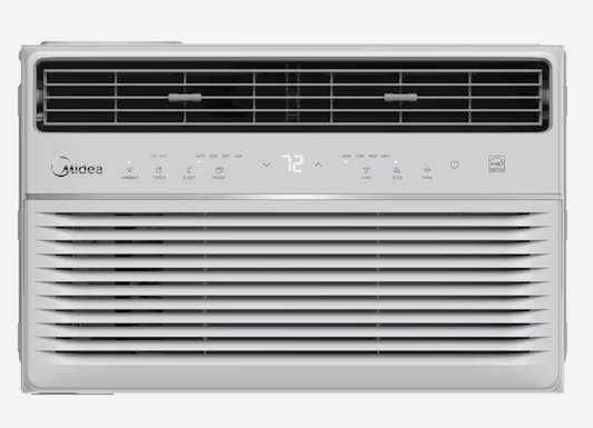 Midea 550-sq ft Window Air Conditioner with Remote (115-Volt; 12000-BTU) ENERGY STAR Wi-Fi enabled  Model #MAW12S1YWT