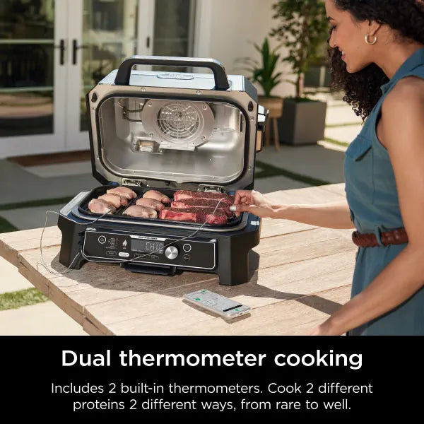 Ninja Woodfire® Pro 4-in-1 XL Outdoor Grill & Smoker with Built-in Thermometer