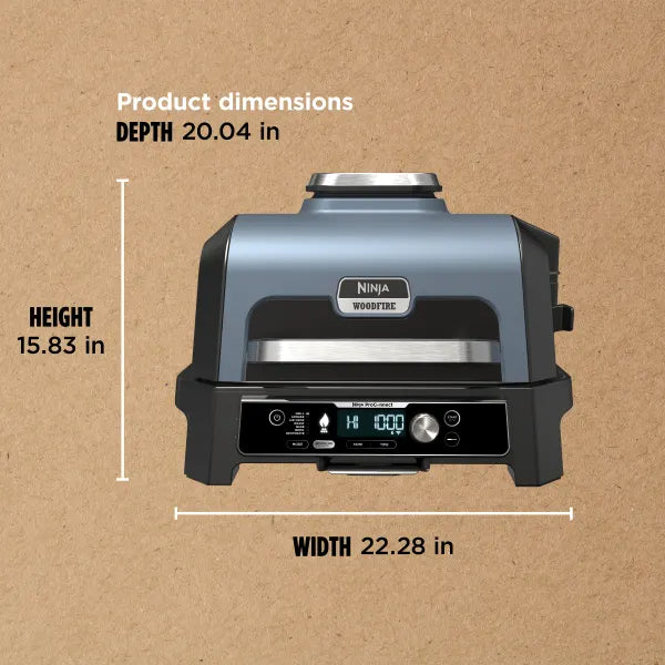 Ninja Woodfire® Pro 4-in-1 XL Outdoor Grill & Smoker with Built-in Thermometer