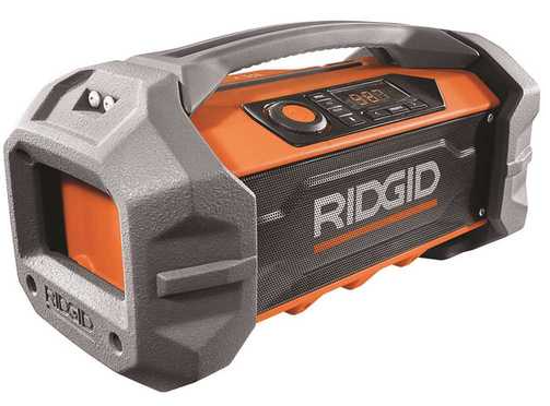 RIDGID 18-Volt Hybrid Jobsite Radio with Bluetooth Wireless Technology (Tool Only) R84087
