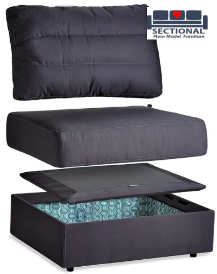 "Name Brand" Floor Model Sectional - Storage Seat Insert Set: Soft Fill