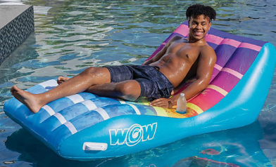 WOW sports sunset chaise lounge inflatable pool and beach chair
