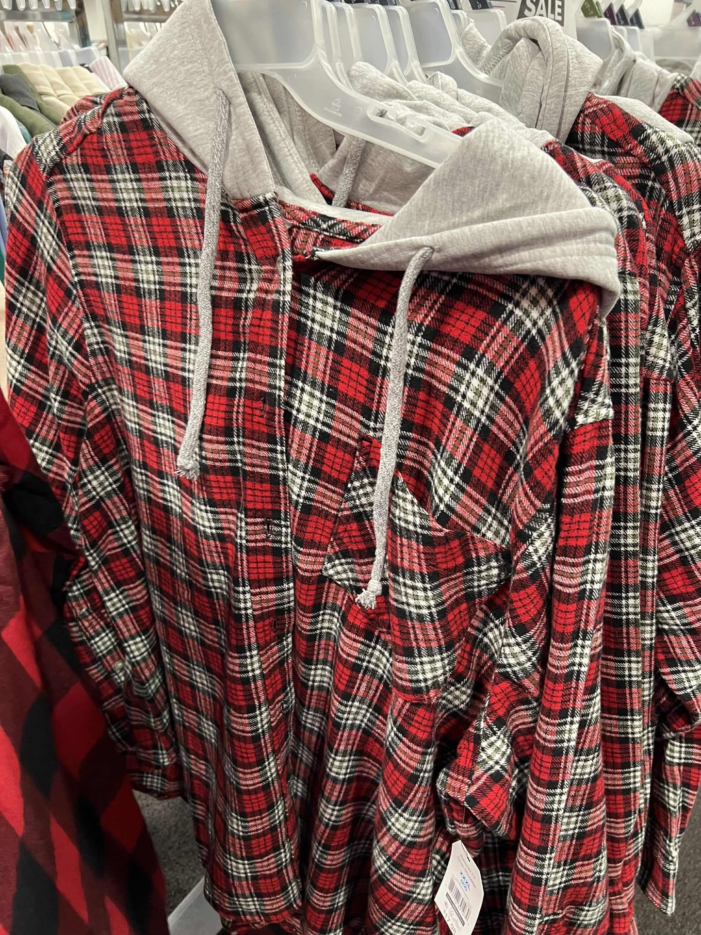 Women's hooded flannel case pack pallet #1-456 units