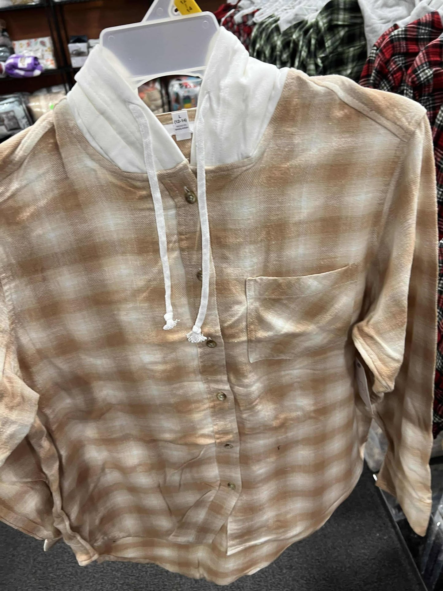 Women's hooded flannel case pack pallet #1-456 units