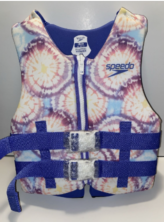 Speedo youth life jacket vest - Lilac tie - dye