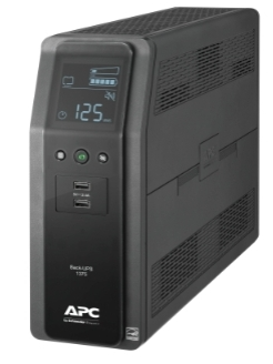 APC Back-UPS Pro 1375VA, 120V, AVR, LCD, 2 USB charging ports, 10 NEMA outlets