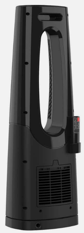 Lasko Tower Ceramic Space Heater Bladeless Electric Black Oscillating Remote