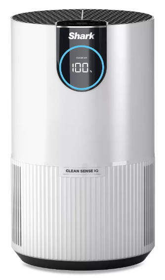 Shark Air Purifier with Nanoseal HEPA, Cleansense IQ, Odor Lock, Cleans up to 500 Sq. Ft, White, HP102