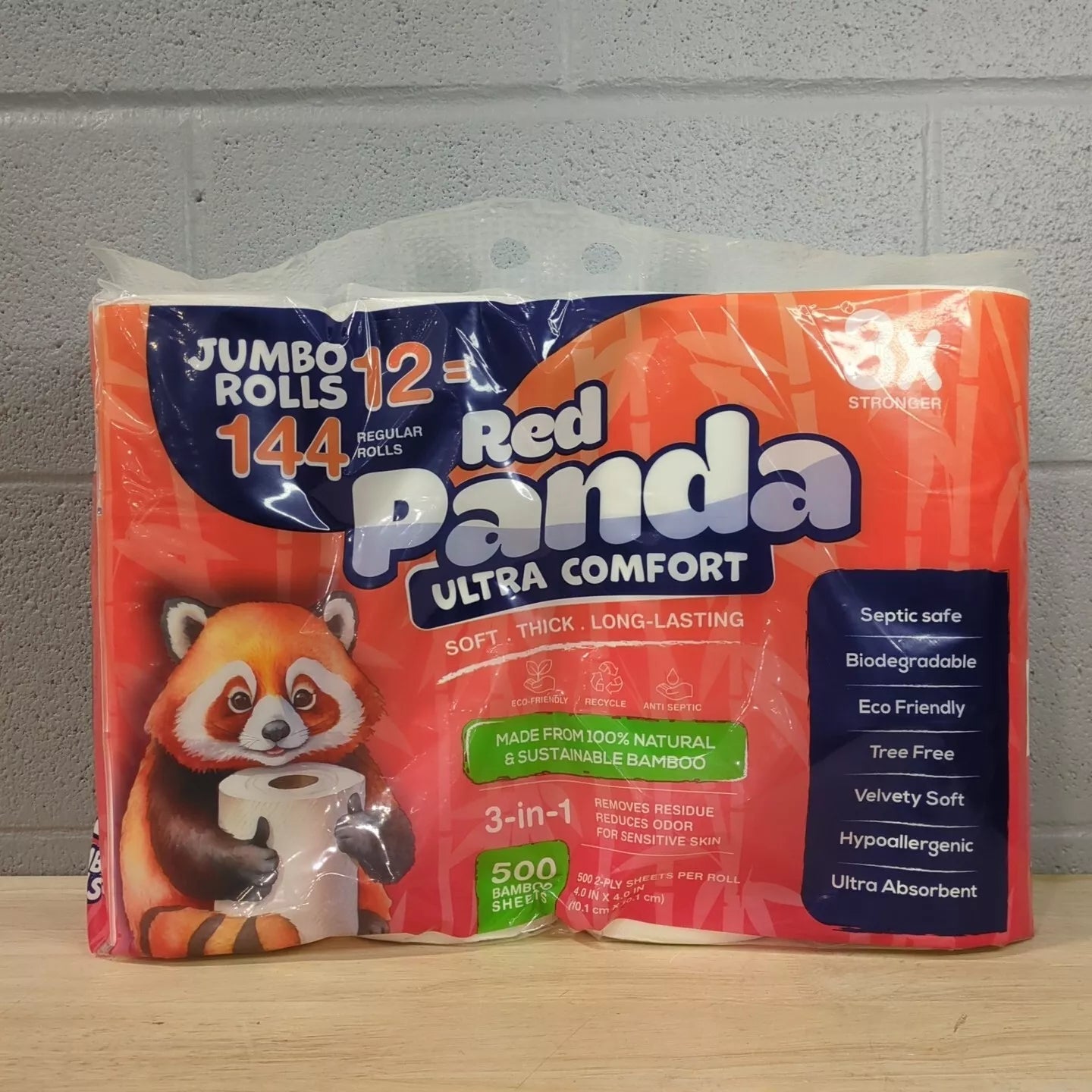 Red Panda Bamboo Toilet Paper 12 Pack