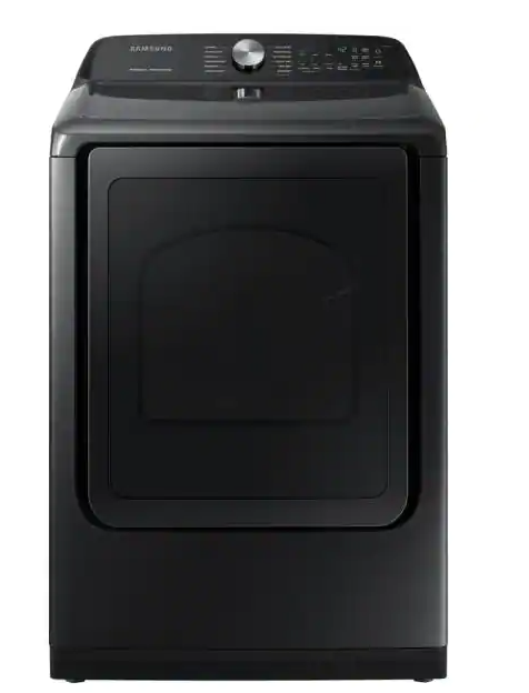 Samsung 7.4 cu. ft. Fingerprint Resistant Black Stainless Electric Dryer with Steam Sanitize+ - Open Box New With WARRANTY