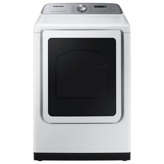 Samsung 7.4 cu. ft. Smart White Electric Dryer with Steam Sanitize