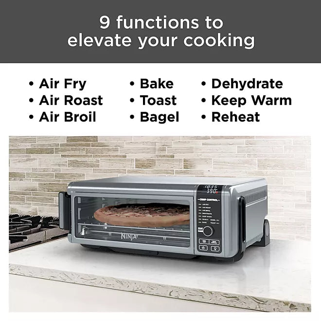 Ninja Foodi 9-in-1 Digital Air Fry Oven, Convection Oven, Toaster, Air Fryer, Flip-Away for Storage