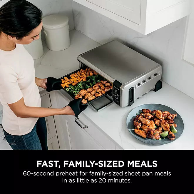 Ninja Foodi 9-in-1 Digital Air Fry Oven, Convection Oven, Toaster, Air Fryer, Flip-Away for Storage