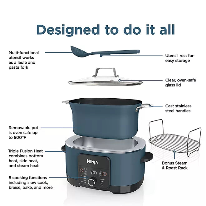 Ninja Foodi PossibleCooker PRO 8.5 Quart Multi-Cooker Blue