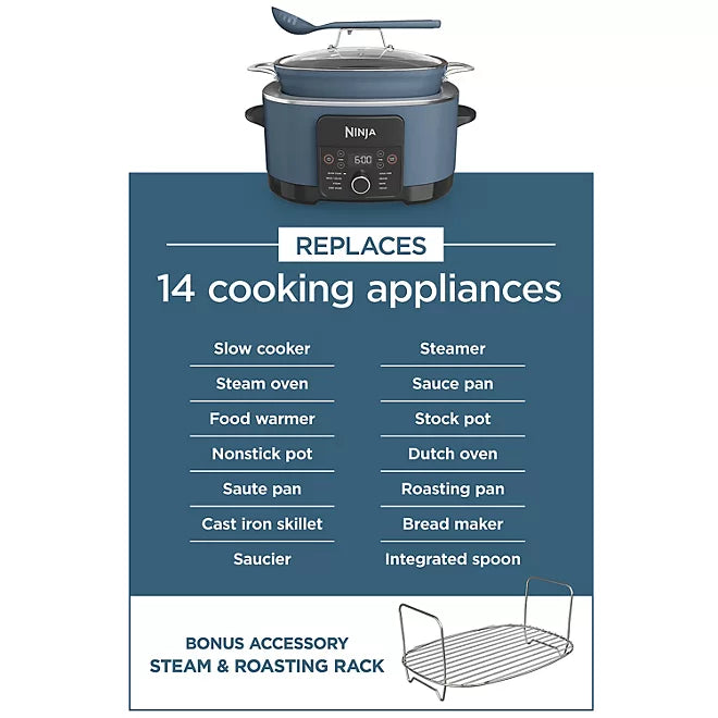 Ninja Foodi PossibleCooker PRO 8.5 Quart Multi-Cooker Blue