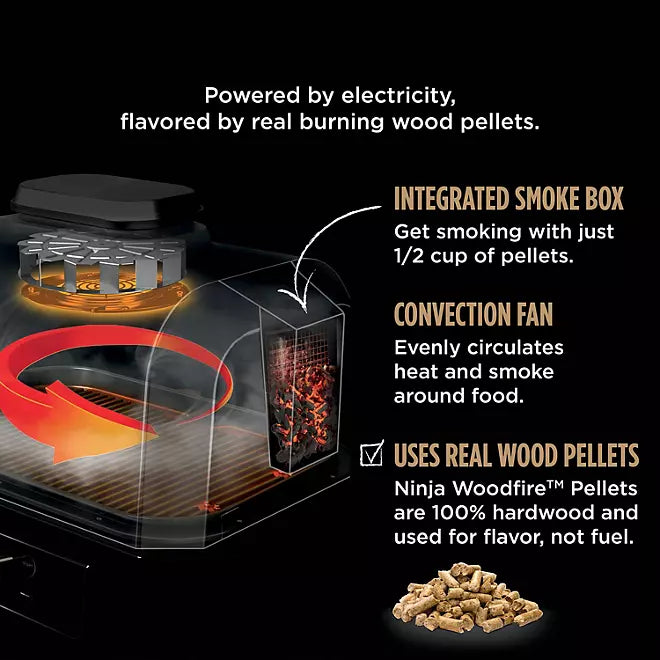 Ninja Woodfire Pro Connect Premium XL Outdoor Grill & Smoker