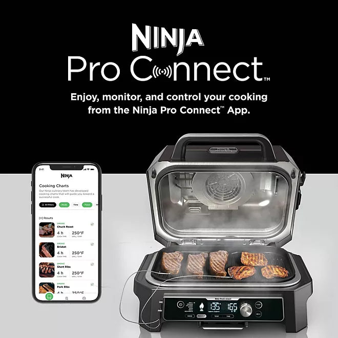 Ninja Woodfire Pro Connect Premium XL Outdoor Grill & Smoker