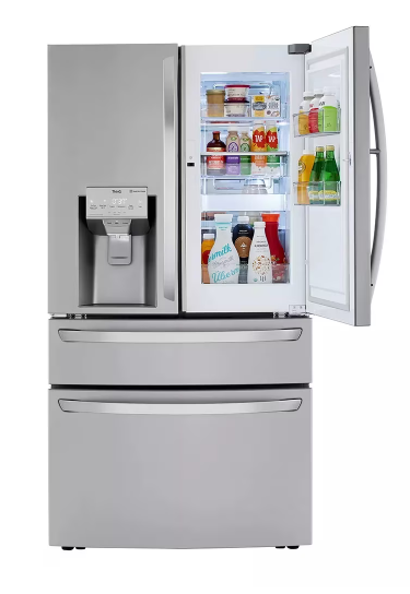 30 cu. ft. 4-Door French Door Refrigerator, Door-In-Door, Full-Convert Drawer, Craft Ice in PrintProof Stainless Steel Model LRMDS3006S
