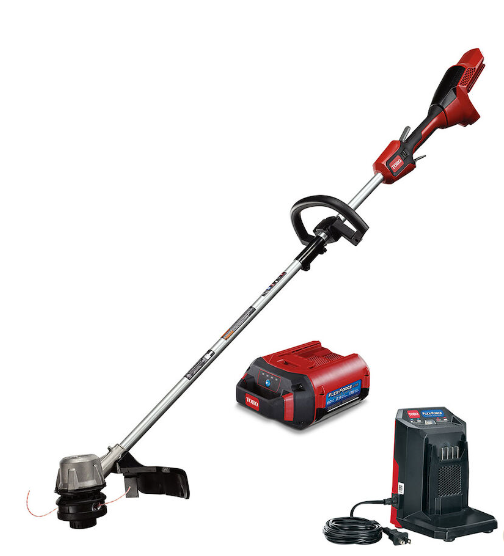 Toro Model 51830 60V MAX* 14 in. (35.5 cm) / 16 in. (40.6 cm) Brushless String Trimmer with 2.5Ah Battery