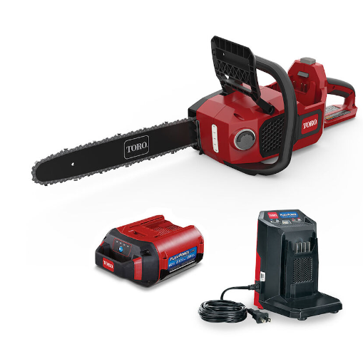 Toro Model 51850 60V MAX* 16 in. (40.6 cm) Brushless Chainsaw with 2.5Ah battery