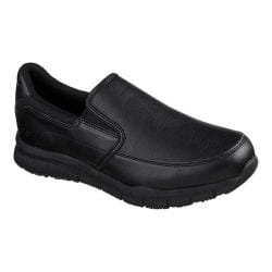 Men's Skechers Work Relaxed Fit Nampa Groton Slip Resistant Shoe Black size 8.5