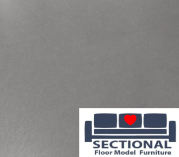 Light Gray Velvet Seat Cover Set for Floor Model Sectionals