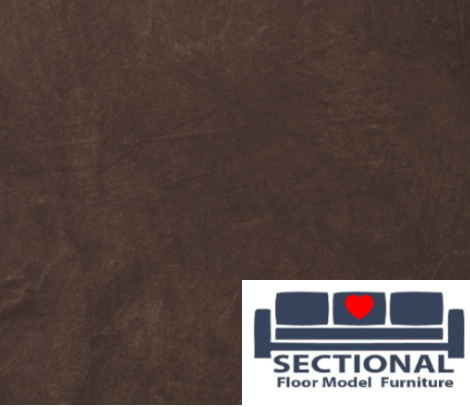 Brown Padded Velvet Seat Cover Set for Floor Model Sectionals
