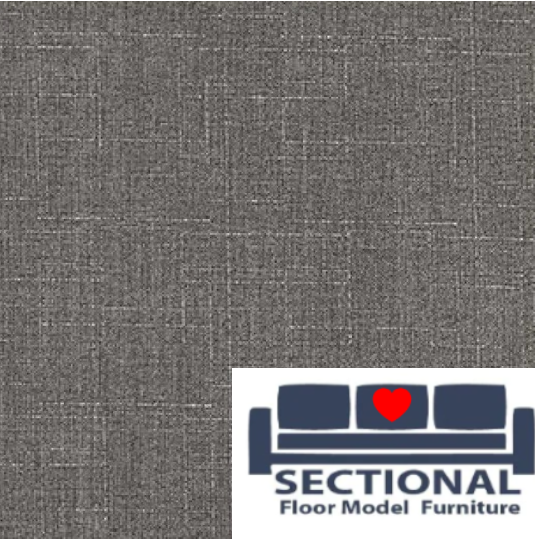 Gray Brushed Weave Seat Cover Set for Floor Model Sectionals