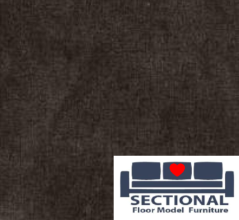 Dark Gray Corded Velvet Seat Cover Set for Floor Model Sectionals