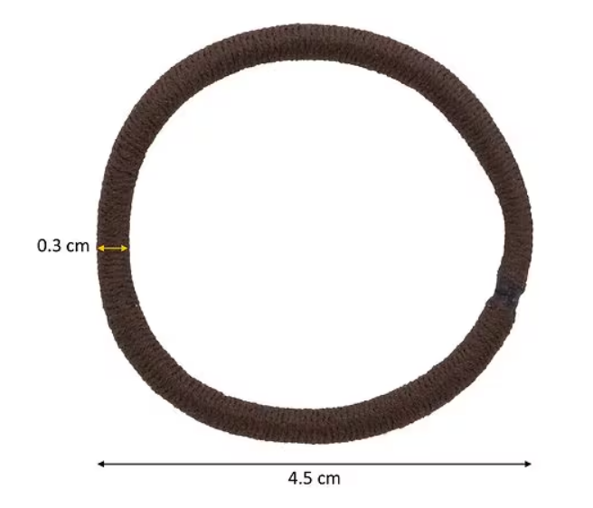 Scunci Medium Hold No Damage Elastics, Brown, 32 Ct