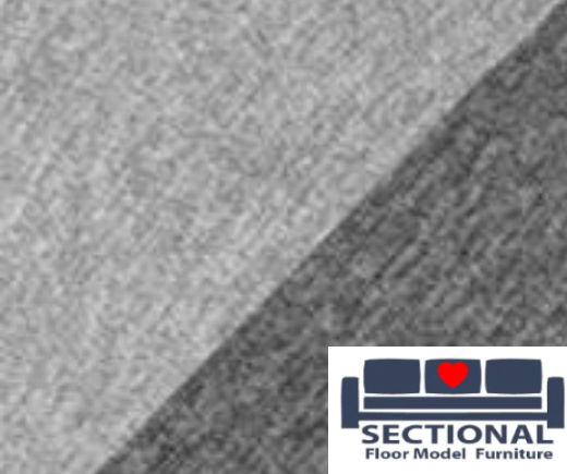 Light Gray / Dark Gray Luxurious Chenille Seat Cover Set for Floor Model Sectionals